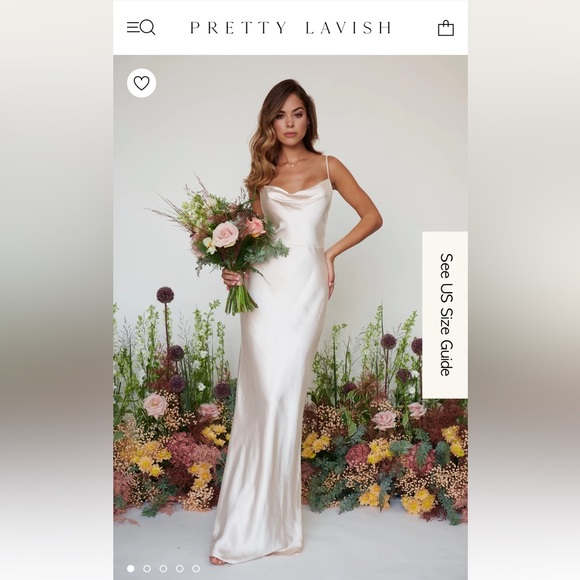 Pretty Lavish Keisha Maxi Dress Matte Champagne - Picture 2 of 5